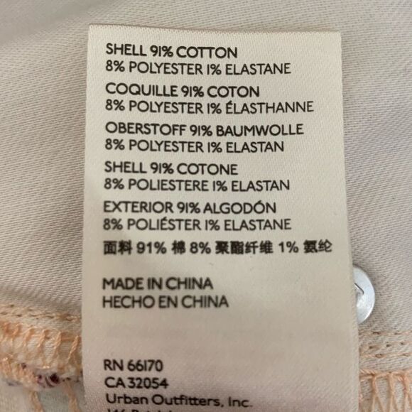 Anthropologie Pilcro High Rise Cropped Cigarette Floral 5-Pocket Jeans Size 28 - Picture 12 of 12